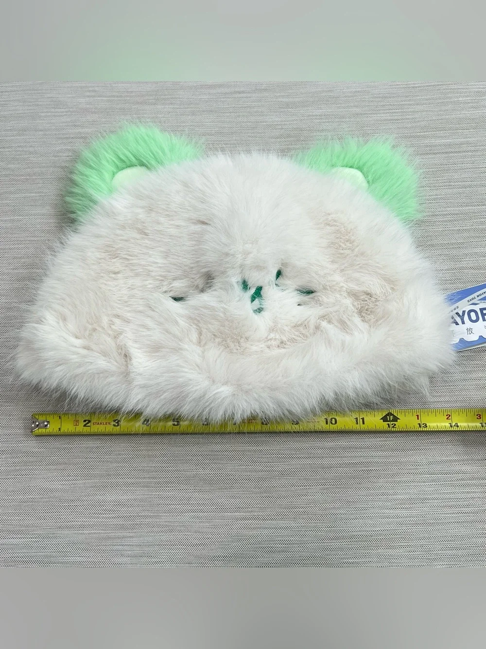 Ayor Toys Little Mouse with Mint Green Ears Fluffy Hat